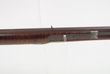 Mid-1800s Antique AMERICAN Half Stock Percussion HOMESTEAD/HUNTING Rifle
Engraved GAME GETTING .32 Caliber FRONTIER Rifle - 4 of 25