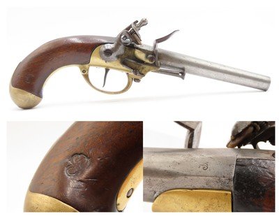 Nice REVOLUTIONARY WAR Era French ST. ETIENNE M1777 .69 FLINTLOCK Pistol
FRENCH PREDECESSOR to the 1st U.S. Martial Pistol