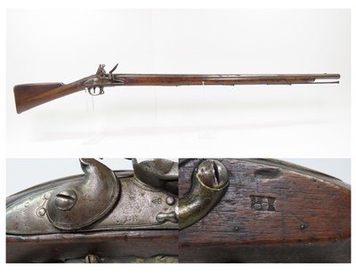 British TOWER Marked Antique INDIA Pattern BROWN BESS .75 FLINTLOCK Musket
NAPOLEONIC WARS Era Musket with “GR” ROYAL CIPHER