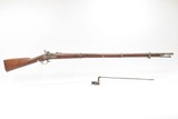 NEW HAMPSHIRE Militia Rifle-Musket Antique WHITNEY M1842 w/ BAYONET SCARCE
Pre-Civil War, Made c1857 - 1 of 25