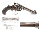 LETTERED COLT M1877 THUNDERER .41 Colt DOUBLE ACTION Revolver C&R
Shipped to WITTE HARDWARE in STL, MO in 1904 During the World’s Fair