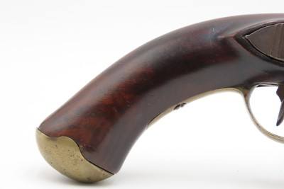 PRIVATEER Pattern Early American MILITARY/MILITIA Antique FLINTLOCK PistolSimilar configuration to those made by JAMES JOSEPH HENRY - Image 5 of 20