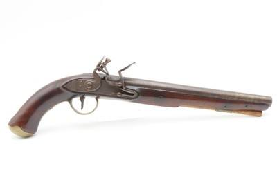 PRIVATEER Pattern Early American MILITARY/MILITIA Antique FLINTLOCK PistolSimilar configuration to those made by JAMES JOSEPH HENRY - Image 2 of 20