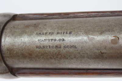 CIVIL WAR FRONTIER Antique U.S. SHARPS NEW MODEL 1863 CAVALRY CARBINE .52WILD WEST Iconic Percussion SADDLE RING CARBINE - Image 11 of 25