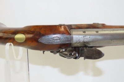 GOLDRING FLINTLOCK Martial Pistol Engraved Antique .65 Caliber Birmingham Full Size Flintlock in a Martial Caliber! - Image 12 of 17