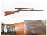 WILD WEST Era Antique MARLIN-BALLARD Single Shot FALLING BLOCK Rifle SCOPE“GEO. C. SCHOYEN DENVER, COLO” Marked Rifle - 1 of 21