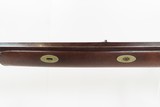 Mid-1800s Antique AMERICAN Half Stock Percussion HOMESTEAD Rifle REAMSTOWN P.S. JUSTICE Lock GAME GETTING Rifle w/SET TRIGGER - 25 of 25