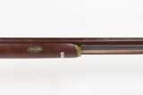 Mid-1800s Antique AMERICAN Half Stock Percussion HOMESTEAD Rifle REAMSTOWN P.S. JUSTICE Lock GAME GETTING Rifle w/SET TRIGGER - 4 of 25