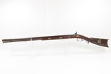 Mid-1800s Antique AMERICAN Half Stock Percussion HOMESTEAD Rifle REAMSTOWN P.S. JUSTICE Lock GAME GETTING Rifle w/SET TRIGGER - 22 of 25