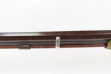 Mid-1800s Antique AMERICAN Half Stock Percussion HOMESTEAD Rifle REAMSTOWN P.S. JUSTICE Lock GAME GETTING Rifle w/SET TRIGGER - 24 of 25