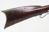 1800s Antique J. PAULUS “CANOE GUN” Cut Down LONG RIFLE .40 Caliber A Handy Weapon for Travel & Concealment - 5 of 21
