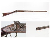 Mid-1800s J.M. HOLBROOK Long Rifle Half-Stock .42 Caliber FRONTIER PIONEER
Maker Signed on the Octagonal Barrel - 1 of 25