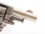 Engraved BELGIAN .32 Self-Defense DA Revolver C&R NICKEL PLATED & BONE GRIP Early 20th Century CONCEAL & CARRY Revolver - 18 of 18