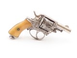 Engraved BELGIAN .32 Self-Defense DA Revolver C&R NICKEL PLATED & BONE GRIP Early 20th Century CONCEAL & CARRY Revolver - 15 of 18
