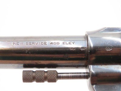 1914 mfr. COLT NEW SERVICE .455 ELEY Double Action C&R 6-SHOT Revolver WWIBRITISH PROOFED GREAT WAR SIDEARM - Image 7 of 20