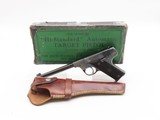 HIGH STANDARD “Model B” .22 LR TARGET Pistol C&R FACTORY BOX & HOLSTER With a Reputation for RELIABILITY and ACCURACY - 3 of 23