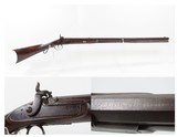 Mid-1800s ENGRAVED British F. BARNES Antique Half Stock PERCUSSION Rifle
ENGLISH .50 Caliber Large Bore LONDON MADE Rifle