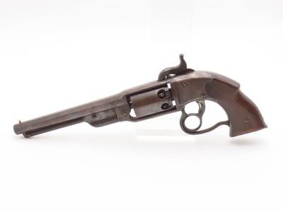 CIVIL WAR Antique SAVAGE .36 “NAVY” Percussion Two Trigger “UGLY DUCKLING”Unique Early 1860s .36 Caliber Two-Trigger Revolver - Image 2 of 17