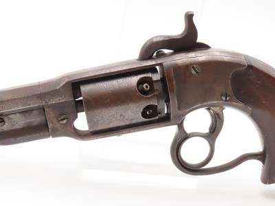 CIVIL WAR Antique SAVAGE .36 “NAVY” Percussion Two Trigger “UGLY DUCKLING”Unique Early 1860s .36 Caliber Two-Trigger Revolver - Image 4 of 17