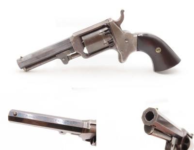 Antique BLISS & GOODYEAR Pocket Model REVOLVER Very Small Single Action .28 RARE, 1 of about 3,000; New Haven