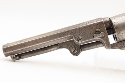 FACTORY ENGRAVED Antique Pre-CIVIL WAR COLT M1849 Perc. POCKET Revolver1852 Civil War Era Revolver Used into the WILD WEST - Image 14 of 18