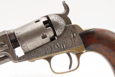FACTORY ENGRAVED Antique Pre-CIVIL WAR COLT M1849 Perc. POCKET Revolver1852 Civil War Era Revolver Used into the WILD WEST - Image 15 of 18
