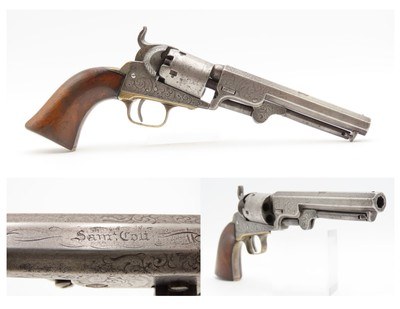 FACTORY ENGRAVED Antique Pre-CIVIL WAR COLT M1849 Perc. POCKET Revolver
1852 Civil War Era Revolver Used into the WILD WEST