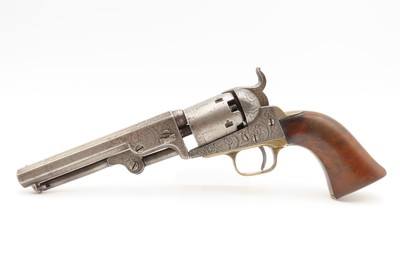 FACTORY ENGRAVED Antique Pre-CIVIL WAR COLT M1849 Perc. POCKET Revolver1852 Civil War Era Revolver Used into the WILD WEST - Image 13 of 18