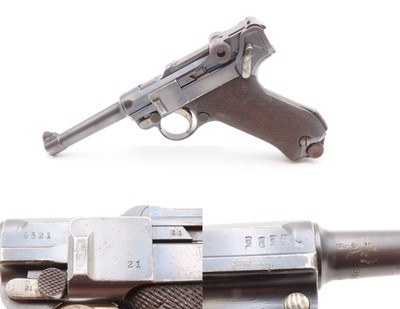 WORLD WAR I 1914 Dated DWM Imperial German LUGER P.08 MILITARY Pistol C&R
“GREAT WAR” Dated 9mm SEMI-AUTOMATIC Sidearm