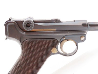 DWM BLANK CHAMBER 7.65mm Semi-Auto P.08 German POLICE LUGER C&R w/HOLSTER1930-34 Mfg. “CROWN/N” Proofed w/HOLSTER Pre-WWII - Image 22 of 23