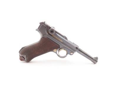 DWM BLANK CHAMBER 7.65mm Semi-Auto P.08 German POLICE LUGER C&R w/HOLSTER1930-34 Mfg. “CROWN/N” Proofed w/HOLSTER Pre-WWII - Image 20 of 23