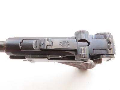 DWM BLANK CHAMBER 7.65mm Semi-Auto P.08 German POLICE LUGER C&R w/HOLSTER1930-34 Mfg. “CROWN/N” Proofed w/HOLSTER Pre-WWII - Image 10 of 23