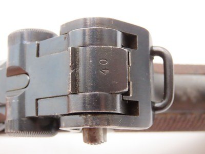 DWM BLANK CHAMBER 7.65mm Semi-Auto P.08 German POLICE LUGER C&R w/HOLSTER1930-34 Mfg. “CROWN/N” Proofed w/HOLSTER Pre-WWII - Image 9 of 23