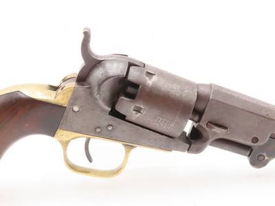 1860 mfr. Pre-CIVIL WAR Antique COLT M1849 .31 Percussion POCKET RevolverPersonalized with “E. Padgett” Inscription - Image 19 of 20