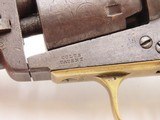 1860 mfr. Pre-CIVIL WAR Antique COLT M1849 .31 Percussion POCKET Revolver
Personalized with “E. Padgett” Inscription - 6 of 19