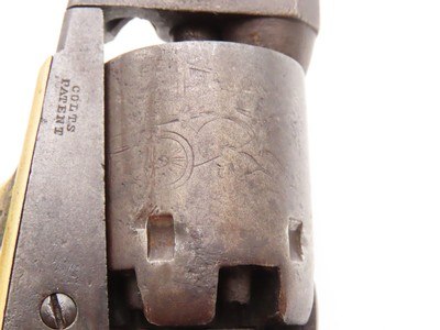 1860 mfr. Pre-CIVIL WAR Antique COLT M1849 .31 Percussion POCKET RevolverPersonalized with “E. Padgett” Inscription - Image 10 of 20