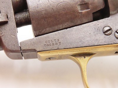 1860 mfr. Pre-CIVIL WAR Antique COLT M1849 .31 Percussion POCKET RevolverPersonalized with “E. Padgett” Inscription - Image 7 of 20