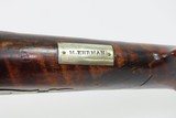 LANCASTER, PENNSYLVANIA Antique GOMPF Long Rifle GERMAN SILVER DOG BACK ACTION Engraved GAME GETTING Homestead Rifle - 20 of 25