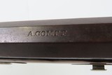 LANCASTER, PENNSYLVANIA Antique GOMPF Long Rifle GERMAN SILVER DOG BACK ACTION Engraved GAME GETTING Homestead Rifle - 19 of 25