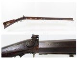 LANCASTER, PENNSYLVANIA Antique GOMPF Long Rifle GERMAN SILVER DOG BACK ACTION Engraved GAME GETTING Homestead Rifle - 1 of 25