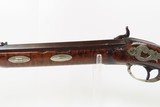 LANCASTER, PENNSYLVANIA Antique GOMPF Long Rifle GERMAN SILVER DOG BACK ACTION Engraved GAME GETTING Homestead Rifle - 24 of 25