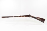 LANCASTER, PENNSYLVANIA Antique GOMPF Long Rifle GERMAN SILVER DOG BACK ACTION Engraved GAME GETTING Homestead Rifle - 21 of 25
