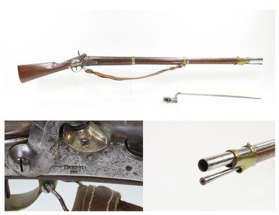CIVIL WAR IMPORT PRUSSIAN Danzig Model 1809 Conversion Infantry Musket Dated 1827 with Original Regimental Markings