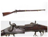 C.S.A. Marked FAYETTEVILLE ARMORY Civil War CONFEDERATE Antique Perc. Rifle With 1864 Dated Lock & Five Pointed Star on Stock - 4 of 24