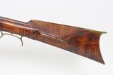 LEMAN Antique FULL-STOCK Percussion PENNSYLVANIA Long Rifle INDIAN TRADE
Desirable HENRY LEMAN RIFLE made in LANCASTER, PA - 21 of 23