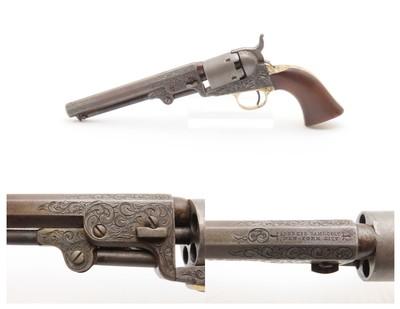 WB Ellis ENGRAVED Antique Pre-CIVIL WAR COLT M1849 Perc. POCKET FRONTIER
1852 mfg. Civil War Revolver Used in the WILD WEST