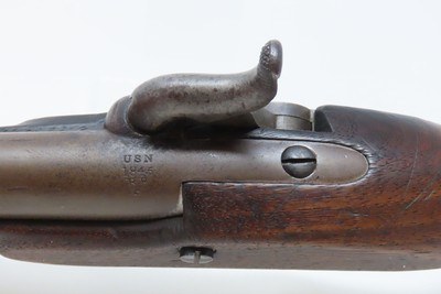 SCARCE U.S. NAVY Model 1842 BOXLOCK Pistol by AMES .54 USN 1844 Antique 1 of only 2,000, Dated Pre-MEXICAN-AMERICAN WAR - Image 10 of 20