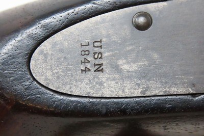 SCARCE U.S. NAVY Model 1842 BOXLOCK Pistol by AMES .54 USN 1844 Antique 1 of only 2,000, Dated Pre-MEXICAN-AMERICAN WAR - Image 7 of 20