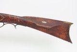 Mid-1800s Antique AMERICAN Full Stock Percussion HOMESTEAD/HUNTING Rifle
GAME GETTING .47 Cal. Rifle marked “J+B” on Barrel - 21 of 23