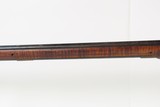 Mid-1800s Antique AMERICAN Full Stock Percussion HOMESTEAD/HUNTING Rifle
GAME GETTING .47 Cal. Rifle marked “J+B” on Barrel - 19 of 23